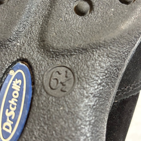 Dr Scholl’s women’s black slip on suede clogs mules in size 6.5 - Picture 12 of 14